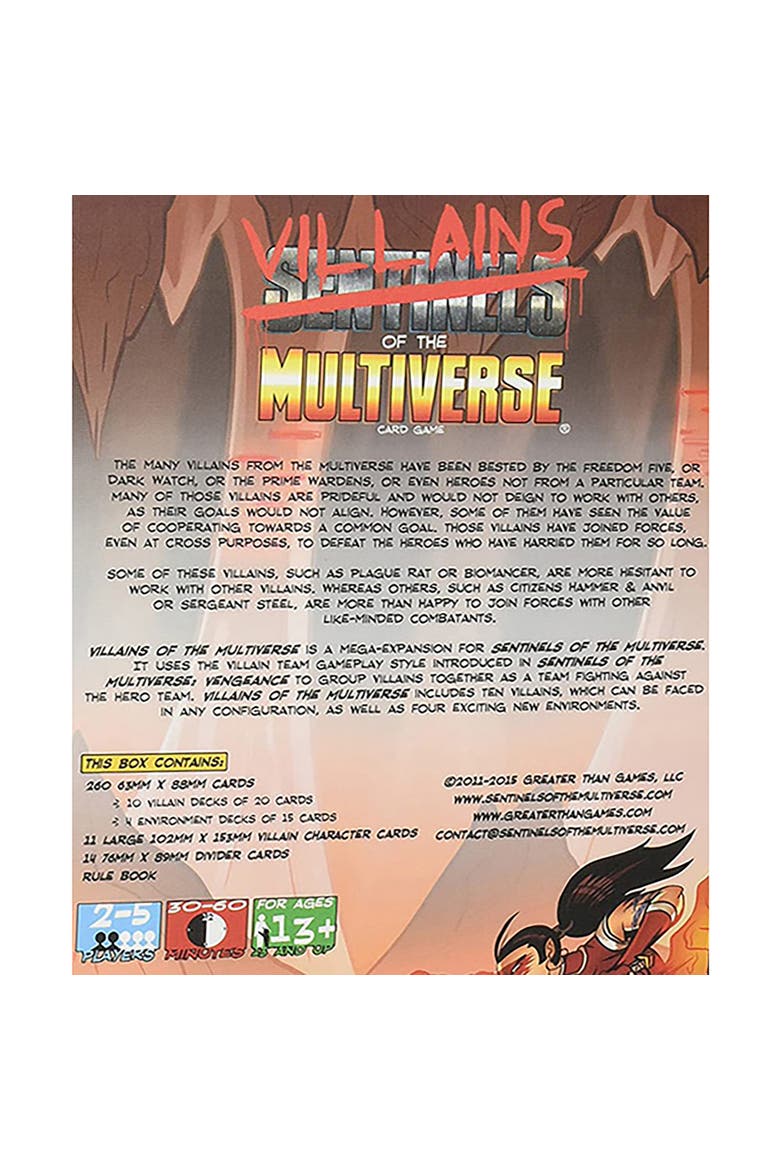 Villains Of The Multiverse Comic Book Game Card Game, Alternate, color, Multicolored