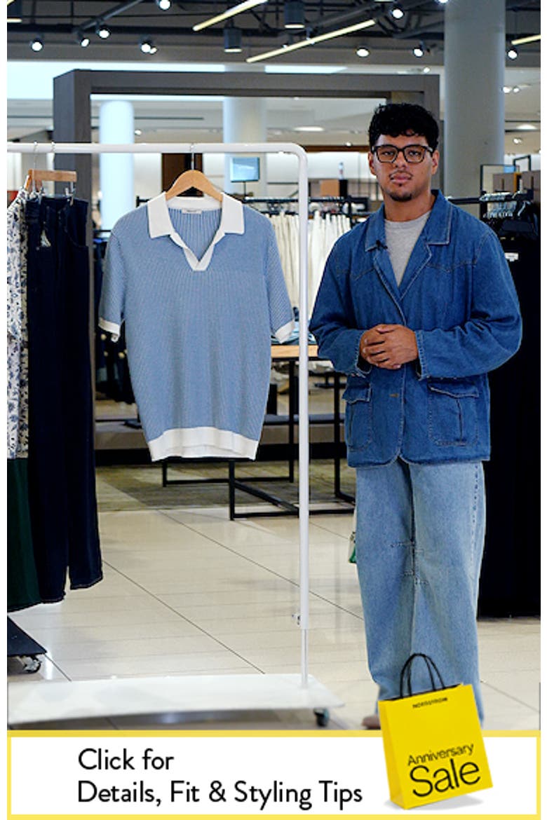 Johnny Collar Tuck Stitch Polo video