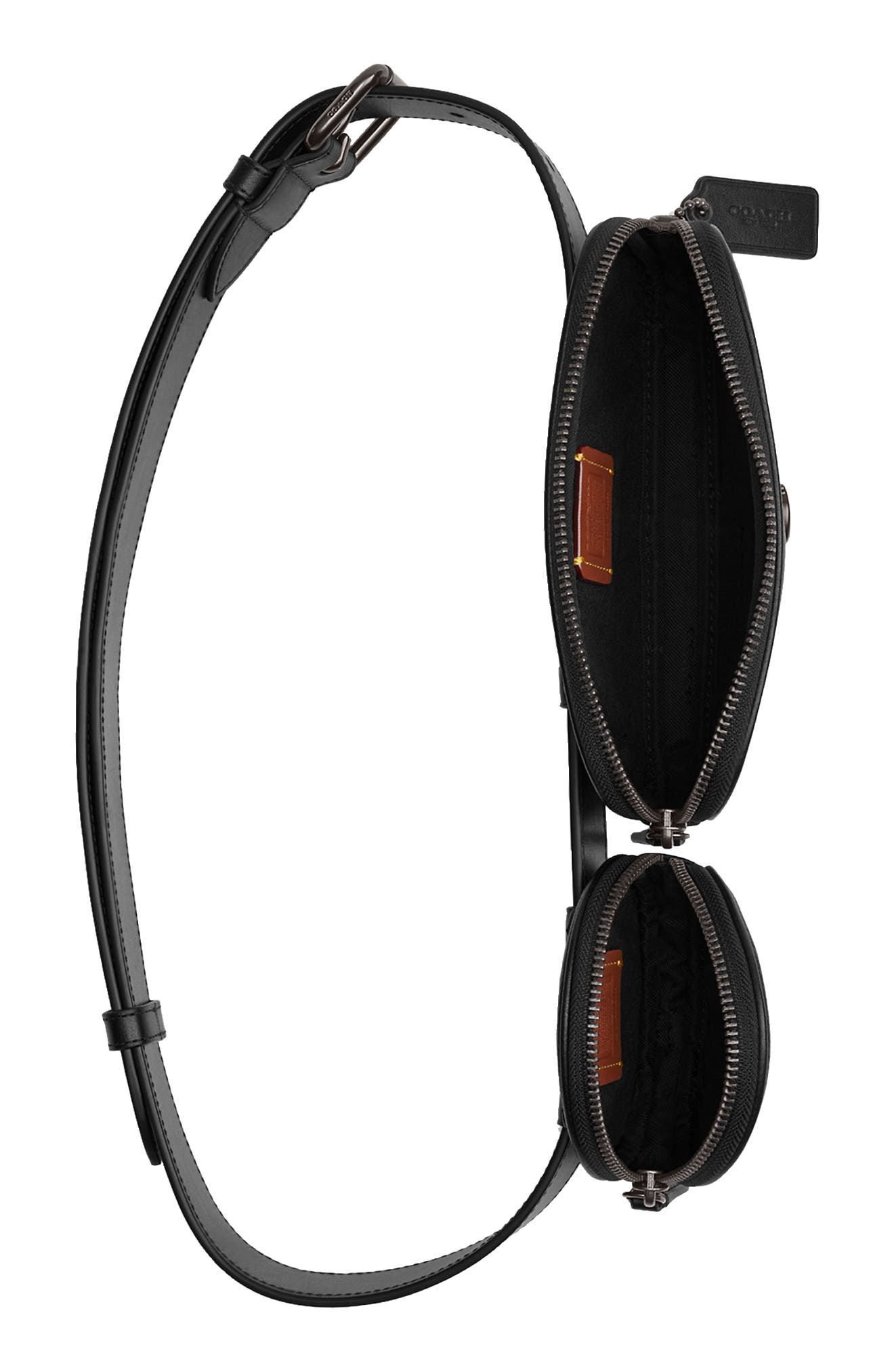 COACH Pebble Leather Belt Bag, Alternate, color, 