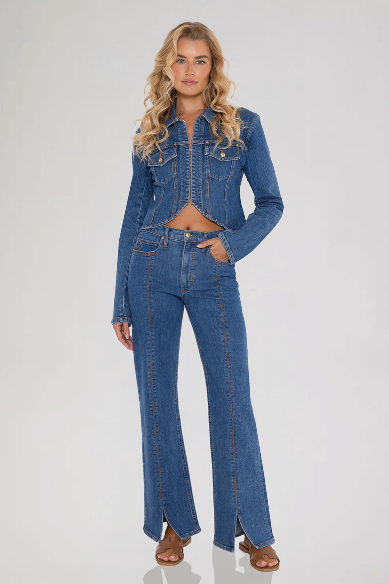 The Madeline Pant, Alternate, color, Bleu De France