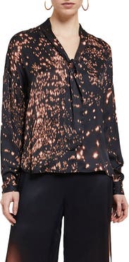 ottod'Ame Viscose Shirt With Scarf Neck