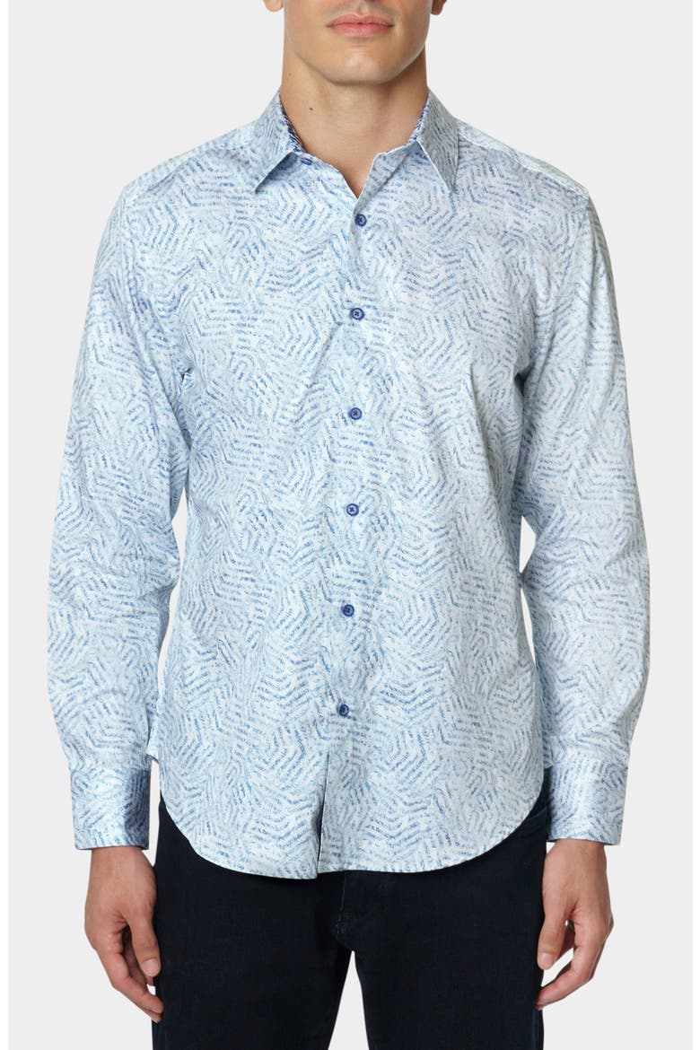 Paisley Print Cotton Button-Up Shirt, Main, color, MULTI