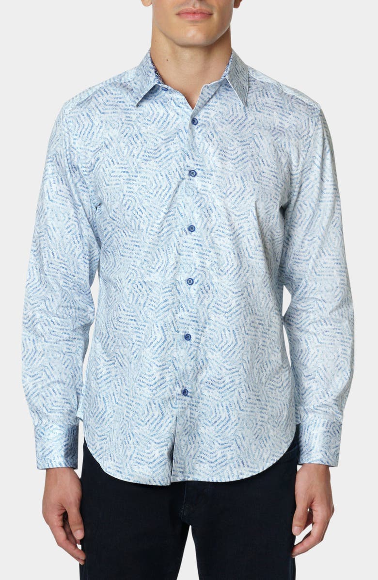 Robert Graham Paisley Print Cotton Button-Up Shirt, Main, color, Multi
