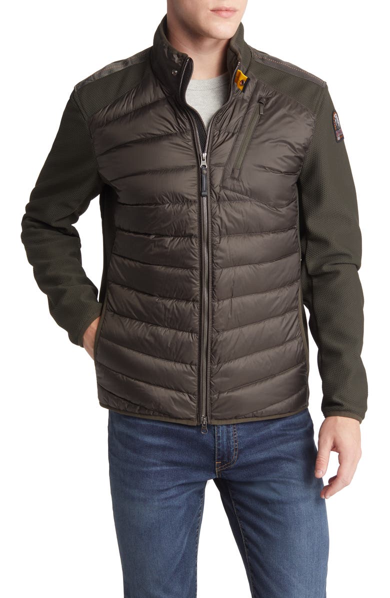 Parajumpers Men's Jayden Mixed Media Down Puffer Jacket, Alternate, color, 
