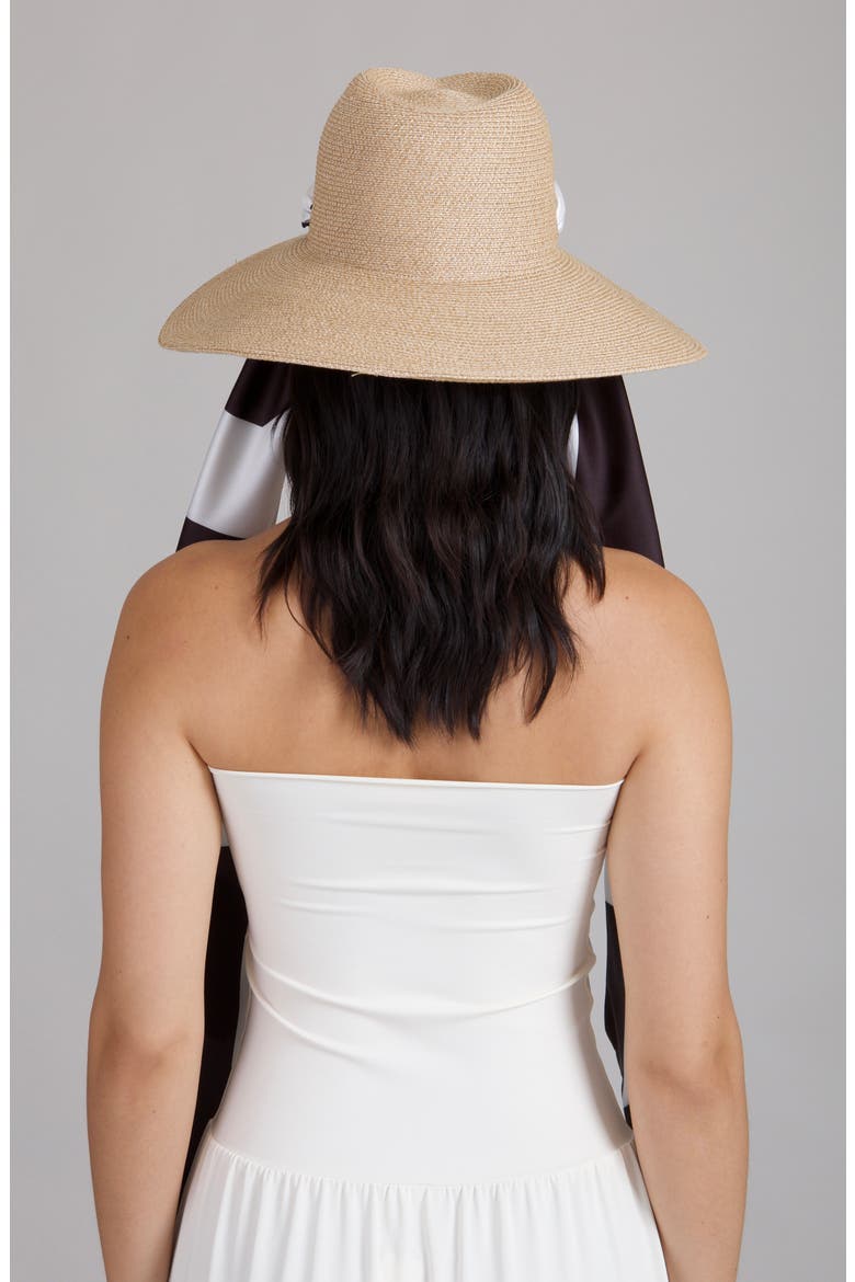 Cassidy UPF 25+ Packable Straw Fedora, Alternate, color, SAND