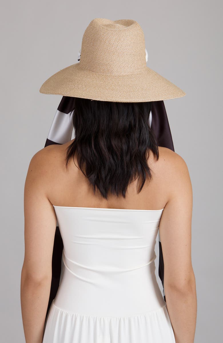 Eugenia Kim Cassidy UPF 25+ Packable Straw Fedora, Alternate, color, Sand