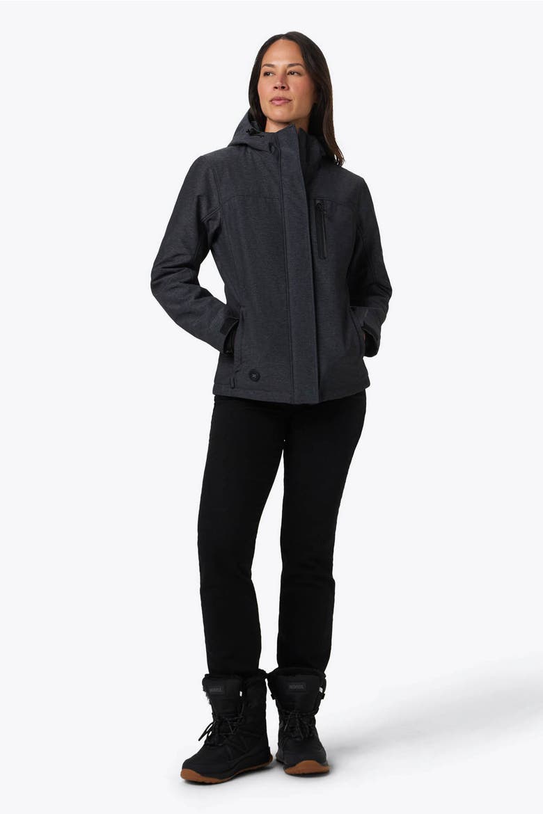 Adventure Waterproof Heated Jacket, Alternate, color, Heather Grey
