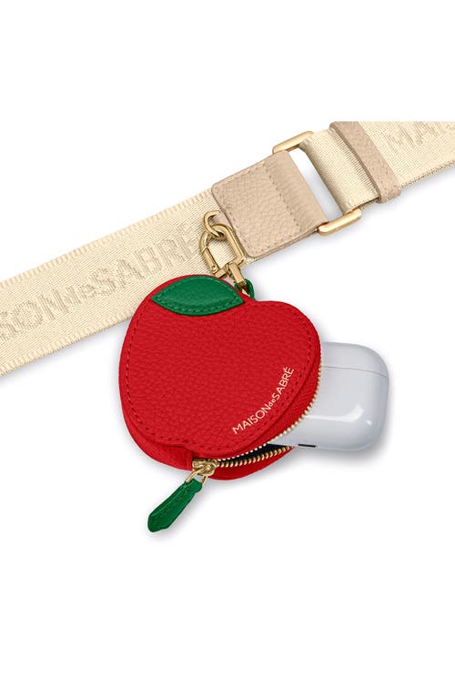 Maison De Sabre The Sabremoji Fruit Coin Purse In Red
