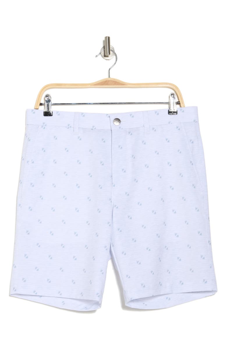 Callaway Flat Front Golf Shorts, Alternate, color, Bright White