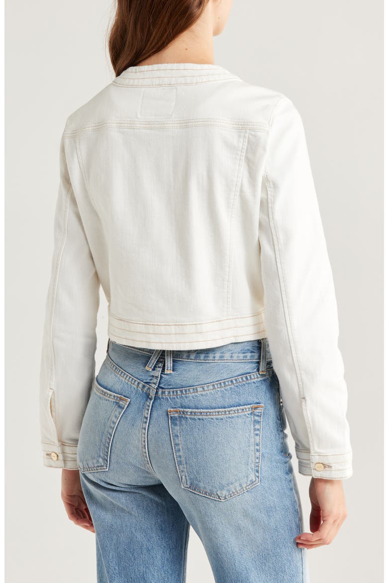 Kiya Denim Jacket, Alternate, color, TOASTED ECRU