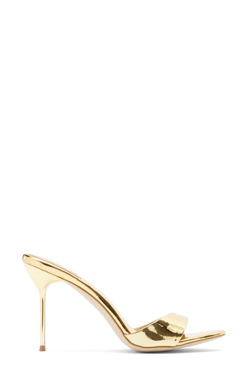 Jeffrey Campbell Ce-soire Slide Sandal In Gold Mirror