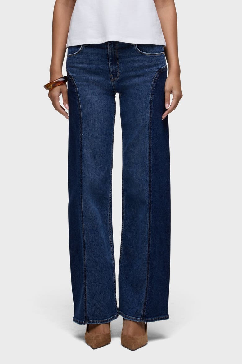 Lexi Seamed Wide Leg Jeans, Alternate, color, DEUCE