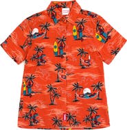 Marvel Spider-Man Button Front Hawaiian Shirt