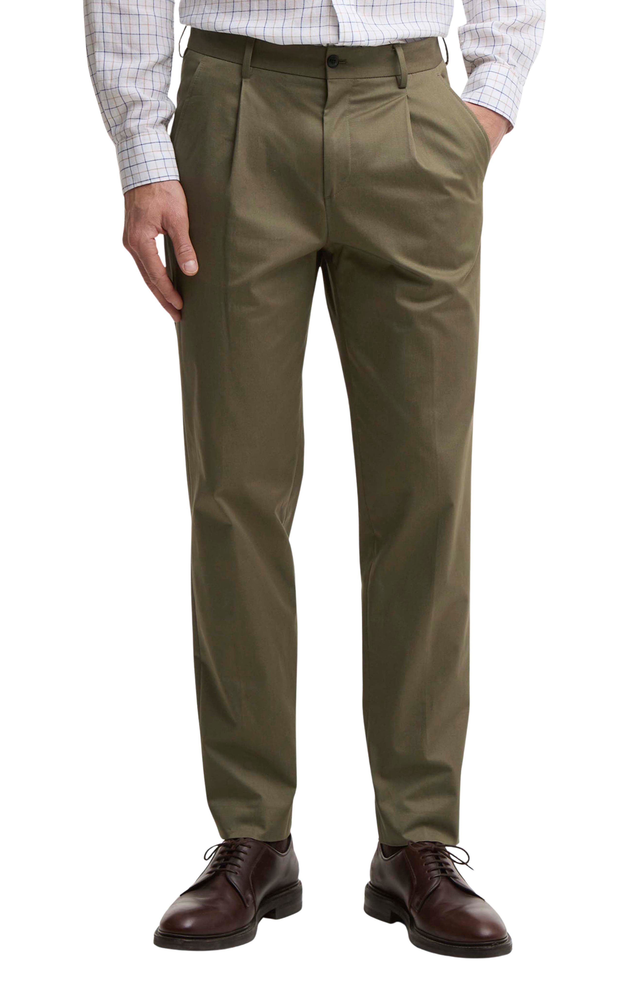 Bellamy Pleated Stretch Cotton Pants - image 3