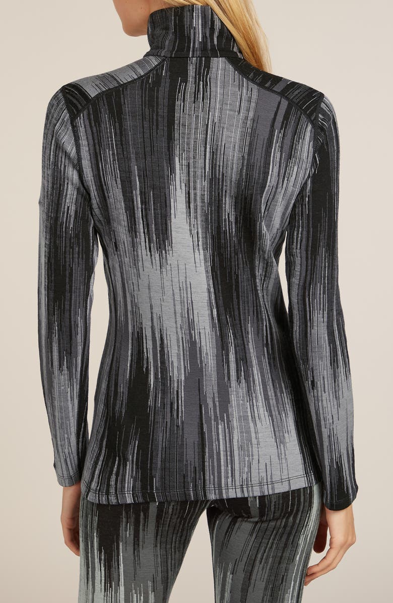 Icebreaker 260 Vertex Merin Wool Half Zip Pullover, Alternate, color, Black/Snow/Obsidian/Alloy