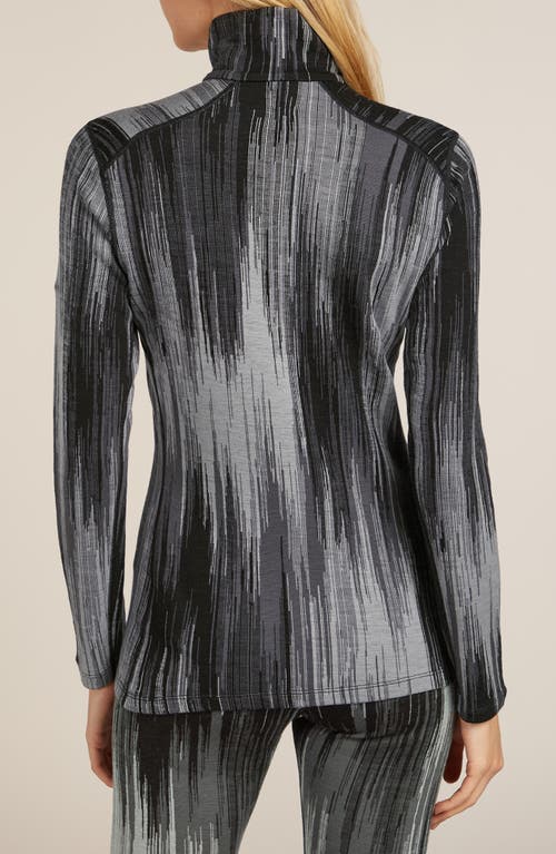 Icebreaker 260 Vertex Merin Wool Half Zip Pullover In Gray