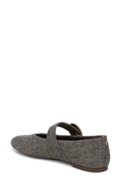 Circus Ny By Sam Edelman Bella Herringbone Mary Jane Flat In Black