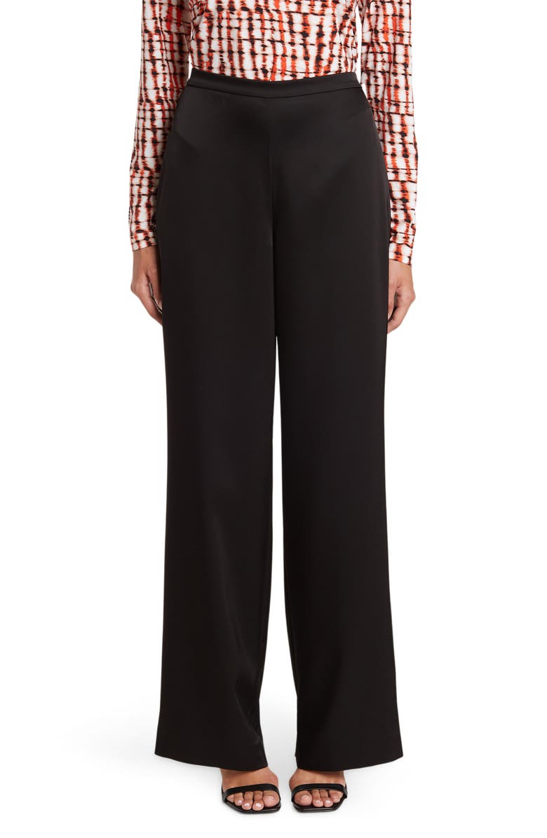 St. John Collection Liquid Satin Pants, Main, color,