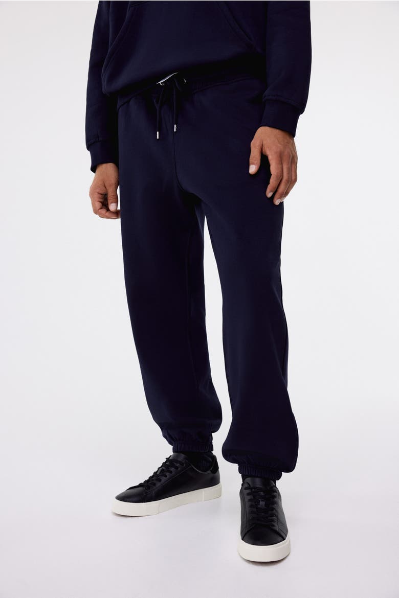 2-piece Loose Fit Hoodie And Joggers Set, Alternate, color, Dark blue