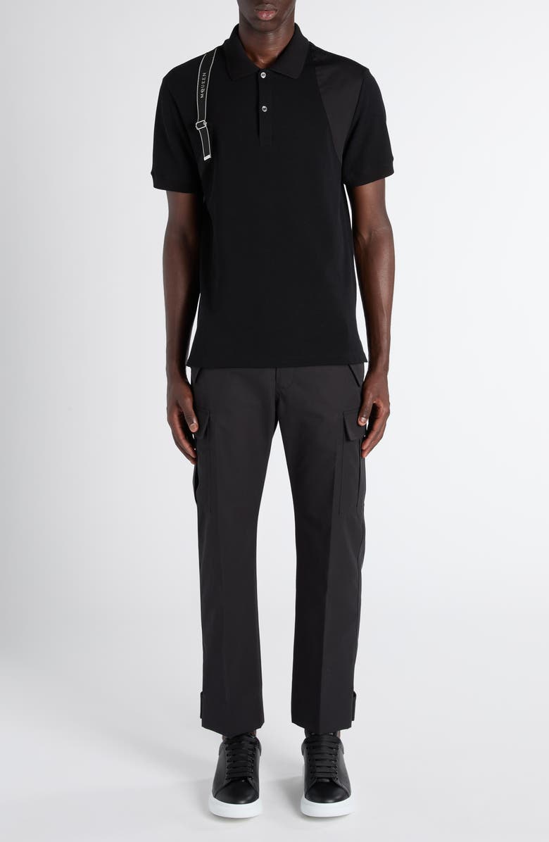 McQueen Harness Polo, Alternate, color, Black