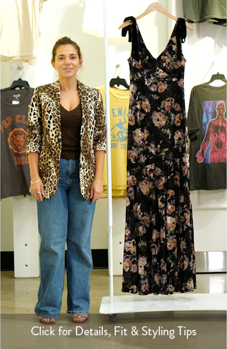 Coraline Velvet Shoulder Sleeveless Gown, sales video thumbnail