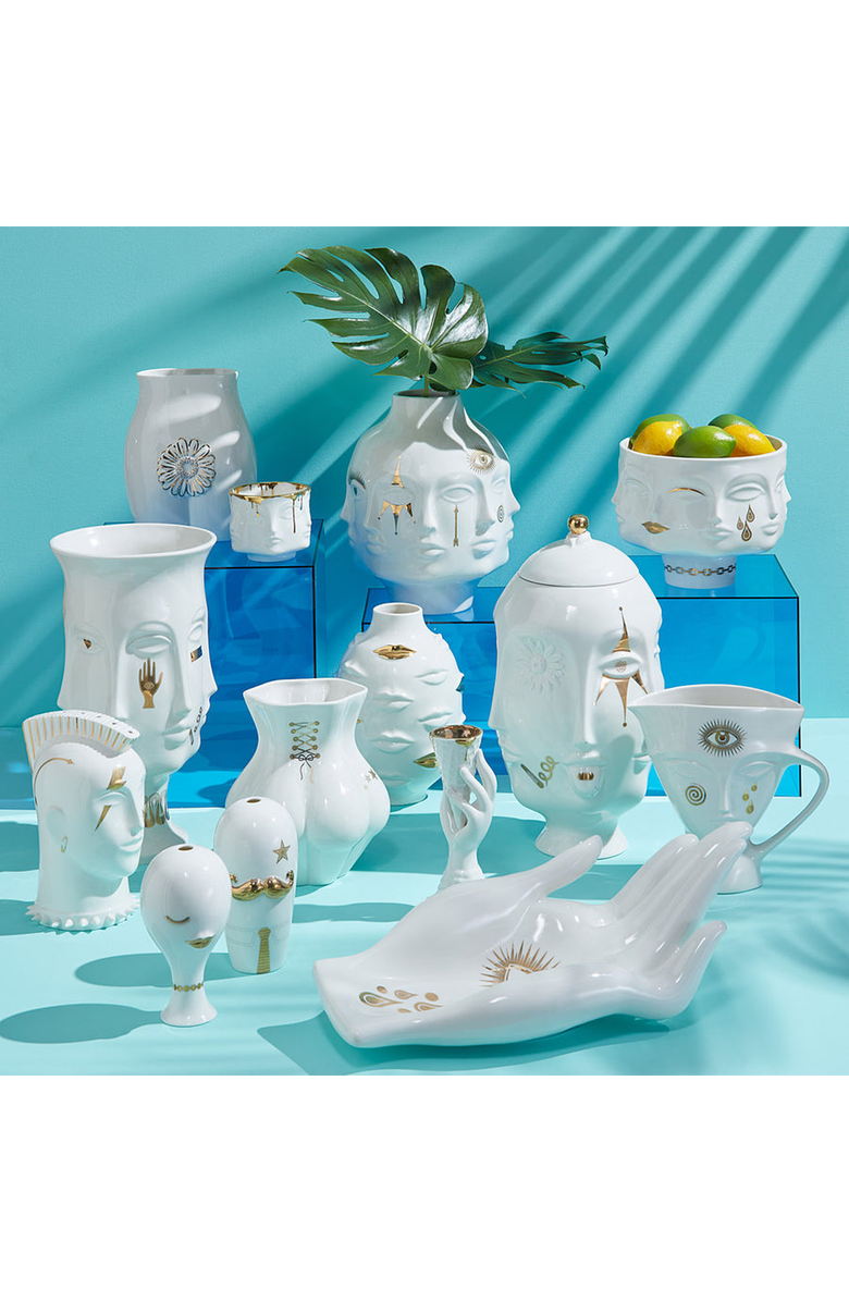 Jonathan Adler Gilded Mr. & Mrs. Muse Salt and Pepper Set, Alternate, color, 
