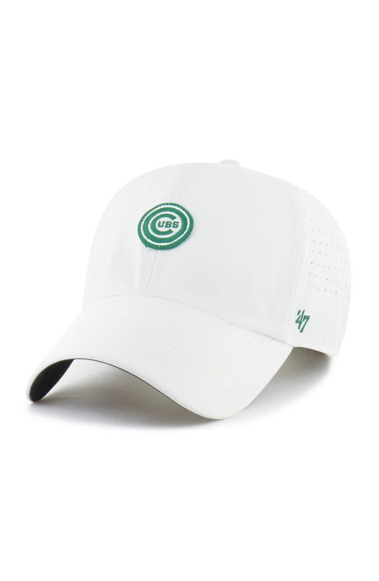 '47 Men's '47 White Chicago Cubs Elevated Greens Clean Up Adjustable Hat, Alternate, color, White