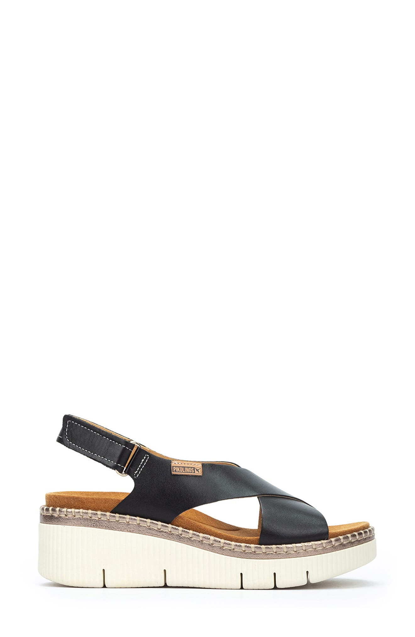 PIKOLINOS Gomera Wedge Sandal, Alternate, color, Black