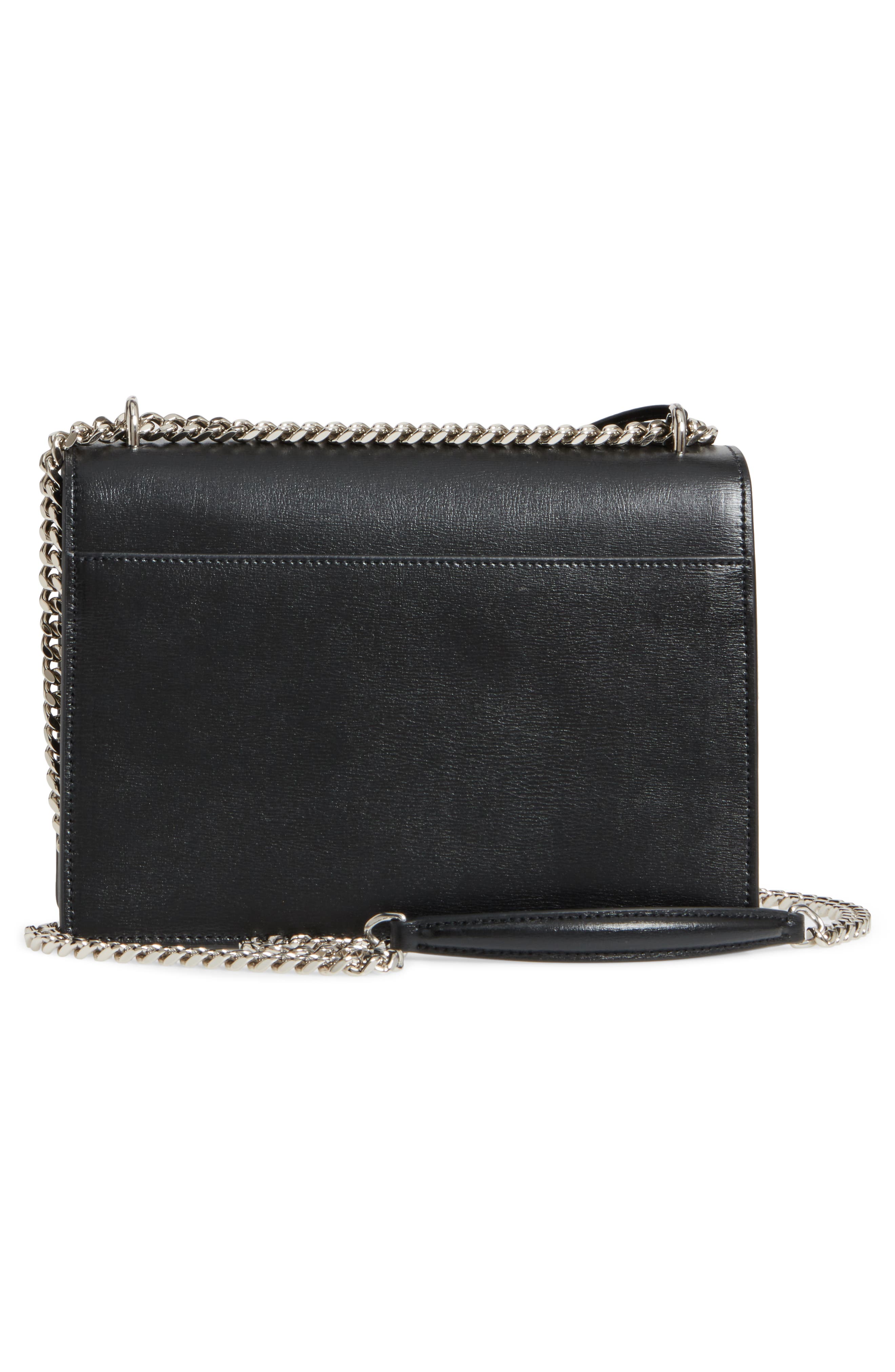 Saint Laurent Medium Sunset Calfskin Leather Shoulder Bag, Alternate, color, 