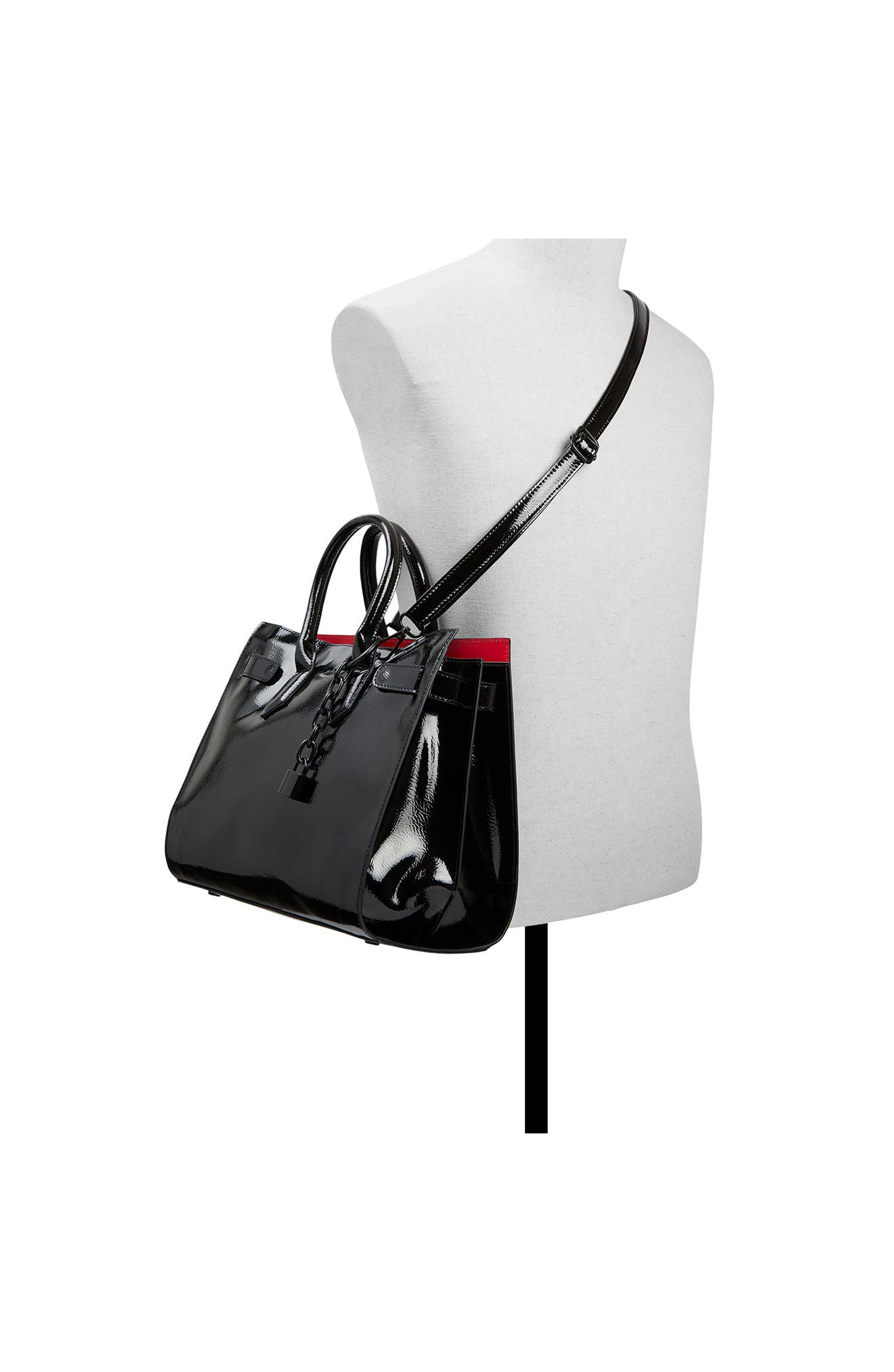 ALDO Geniculata Faux Leather Tote, Alternate, color, 