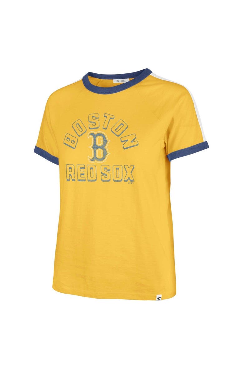 '47 Women's '47  Yellow Boston Red Sox City Connect Sweet Heat Peyton T-Shirt, Alternate, color, 