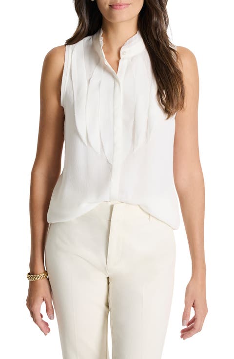 Falling Ruffle Chiffon Tank