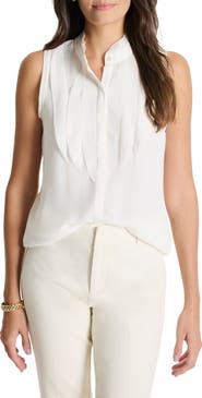 NIC+ZOE Falling Ruffle Chiffon Tank