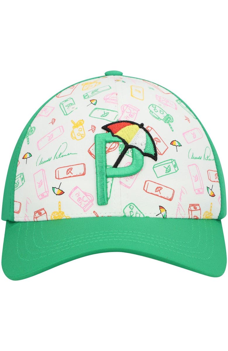 PUMA Men's Puma Green Arnold Palmer Invitational Snapback Hat, Alternate, color, Green