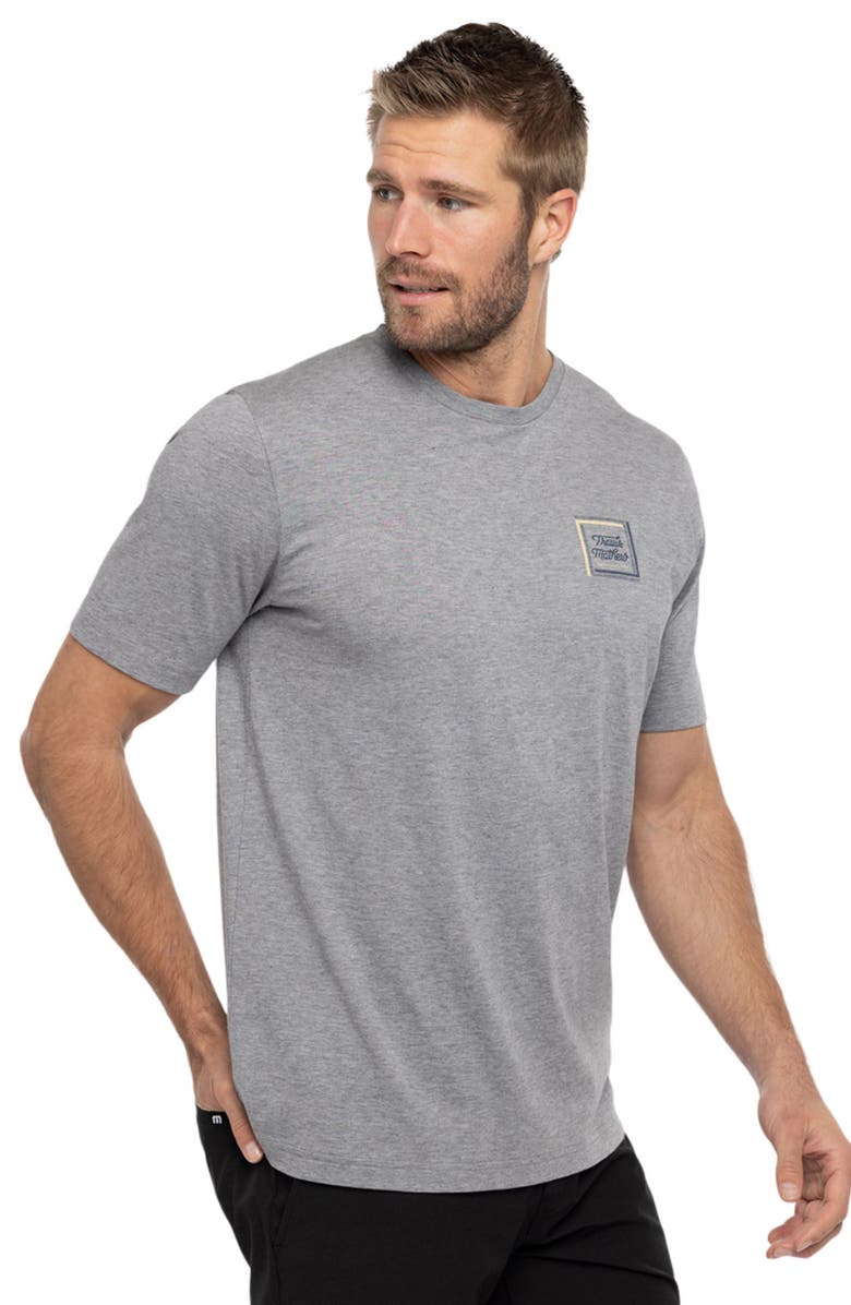 TravisMathew Riviera Maya Logo Graphic Tee, Alternate, color, Heather Grey