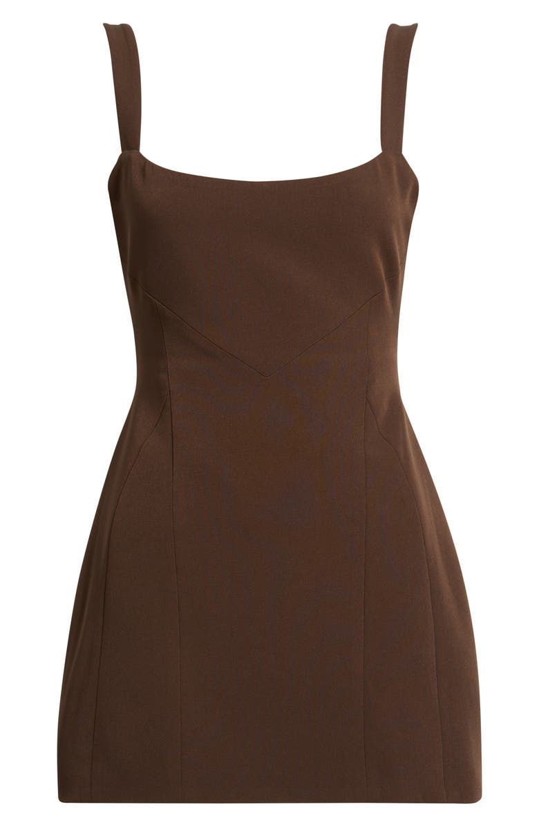 ARTLESS FOREVER Frame A-Line Minidress, Alternate, color, Chocolate Brown