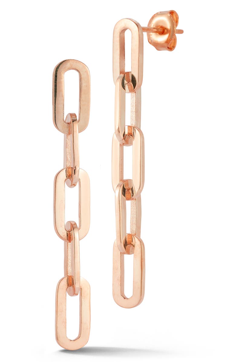CHLOE AND MADISON Chain Link Drop Earrings, Main, color, 