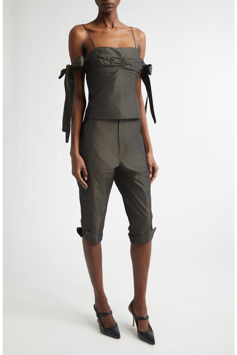 Palermo Duchesse Satin Top, Alternate, color, BROWN