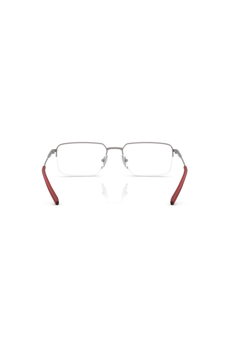 56mm Rectangle optical glasses, Alternate, color, Grey/ Red