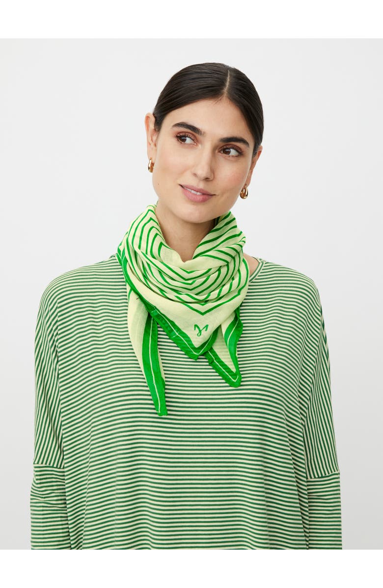 Masai Copenhagen Featherlight Striped Scarf, Main, color, Mint Green