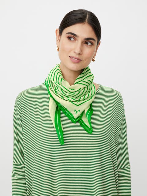 Featherlight Striped Scarf