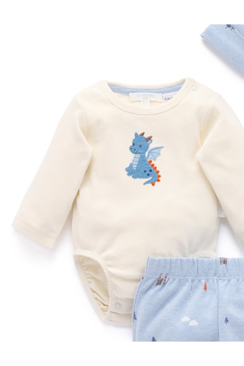 3 Piece Gift Set Boys, Alternate, color, Castle Print