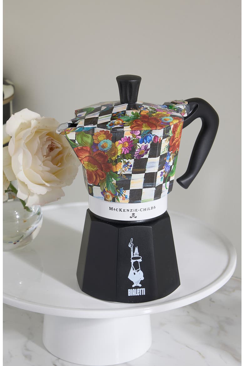Courtly Flower Market 6-Cup Moka Pot, Alternate, color, COURTLY