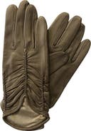 Paula Rowan Renee Ruched Leather Gloves