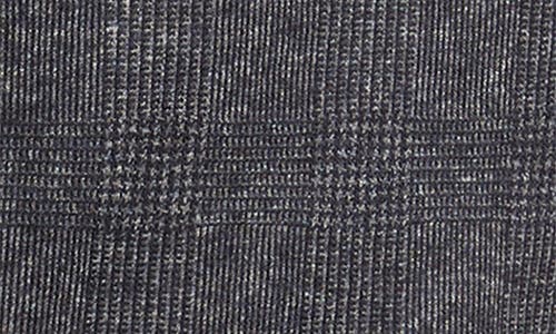 Robert Barakett Slayton Charcoal Grey Glen Check Knit Cotton & Wool Blend Sport Coat In Gray