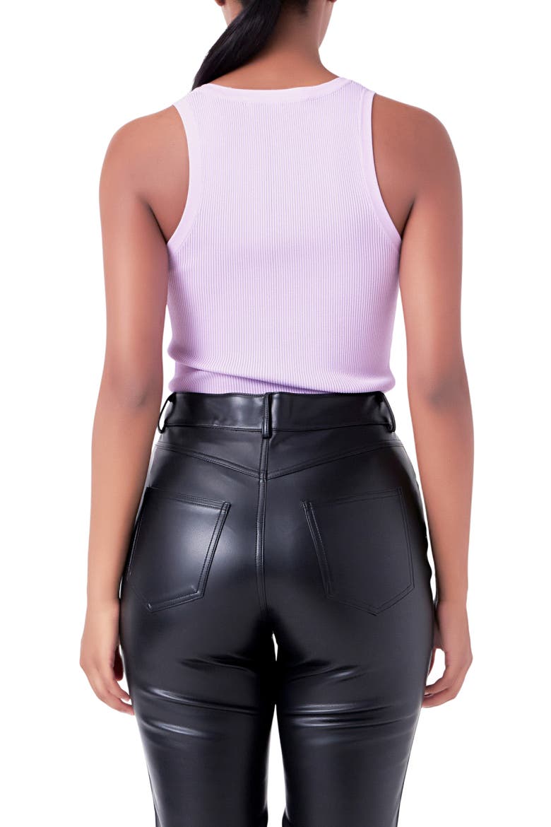 Ribbed Sweater Tank Top, Alternate, color, LAVENDER