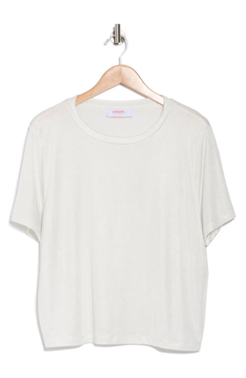 Renee C Metallic Crewneck T-shirt