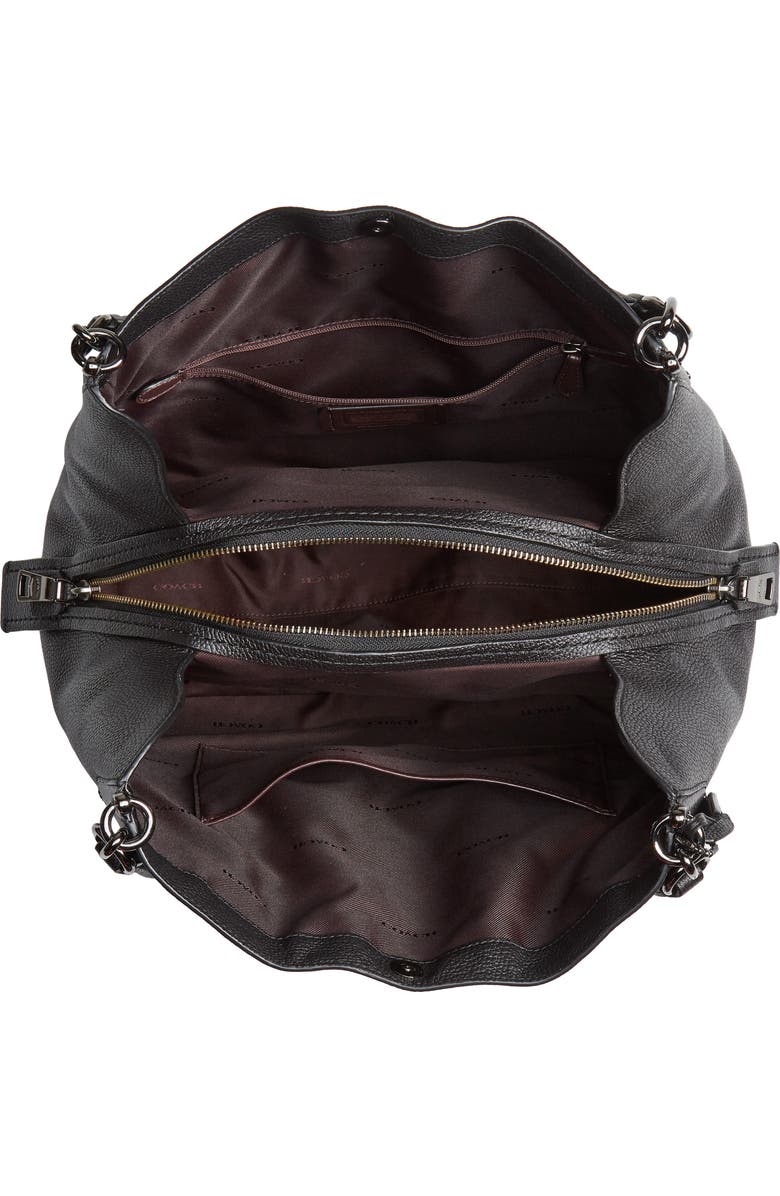 COACH Dalton 31 Pebbled Leather Shoulder Bag, Alternate, color,