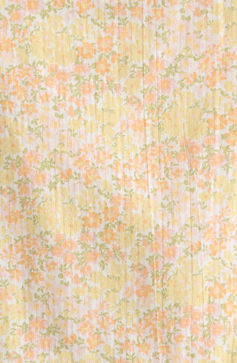 Nordstrom Kids' Bow Pintuck Dress, Alternate, color, Yellow/ Pink Blooming Meadow