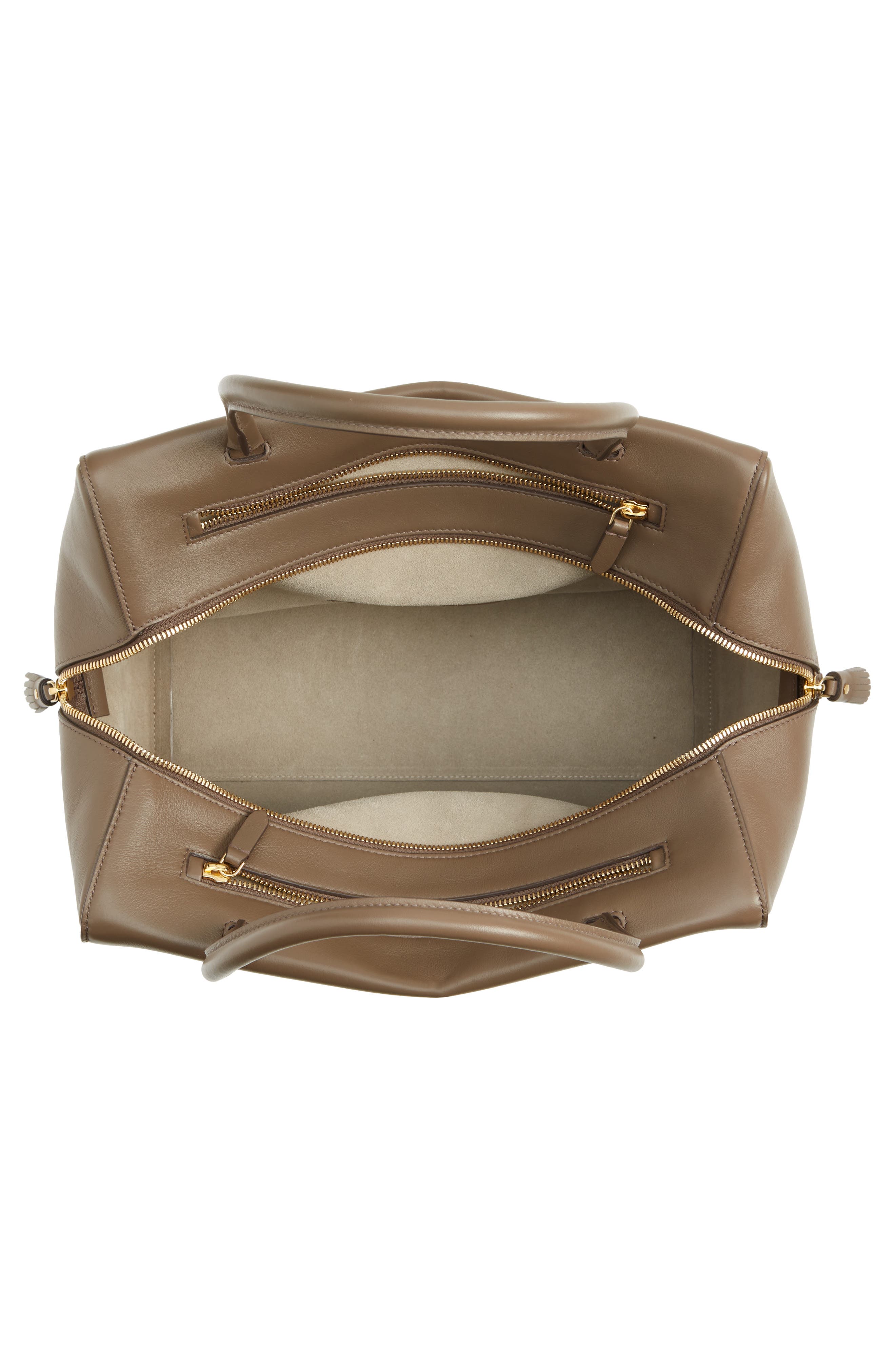 Anya Hindmarch Large Seaton Leather Handbag, Alternate, color, 